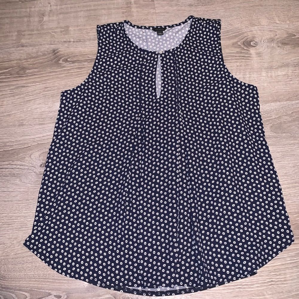 ann taylor sleeveless blouse S